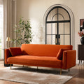 Dusklia - Hudson Click Clack Sofa Bed - Bright Orange