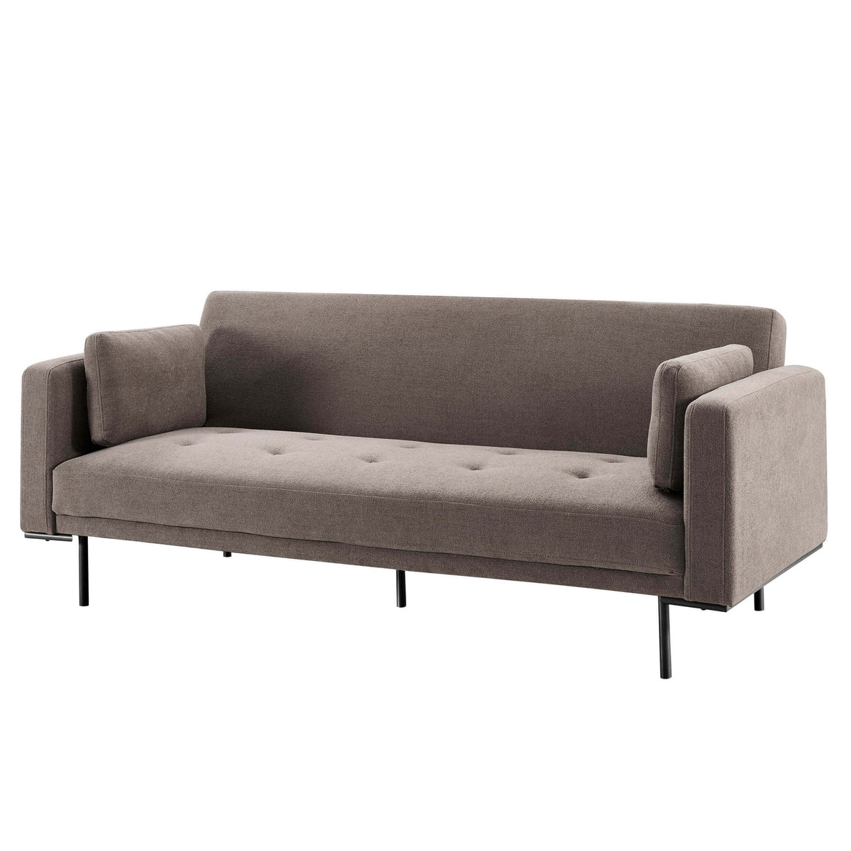 Dusklia - Hudson Click Clack Sofa Bed - Chenille Mushroom