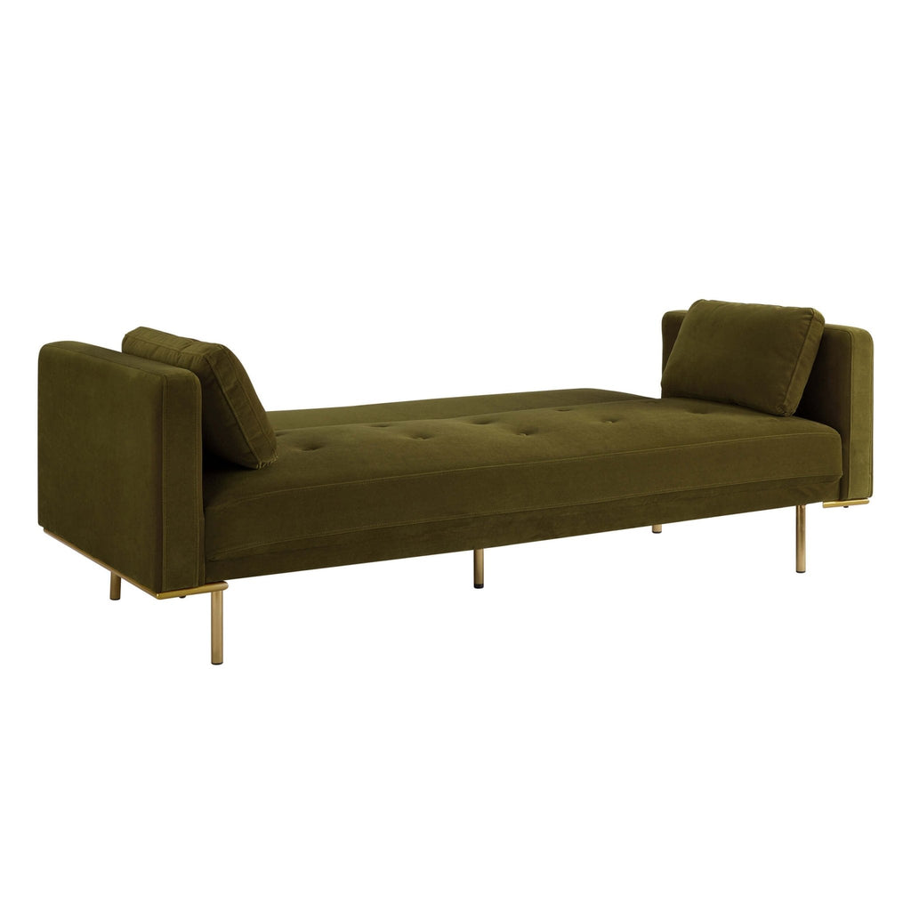Dusklia - Hudson Click Clack Sofa Bed - Rich Green