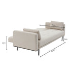 Dusklia - Hudson Click Clack Sofa Bed - Bright Orange