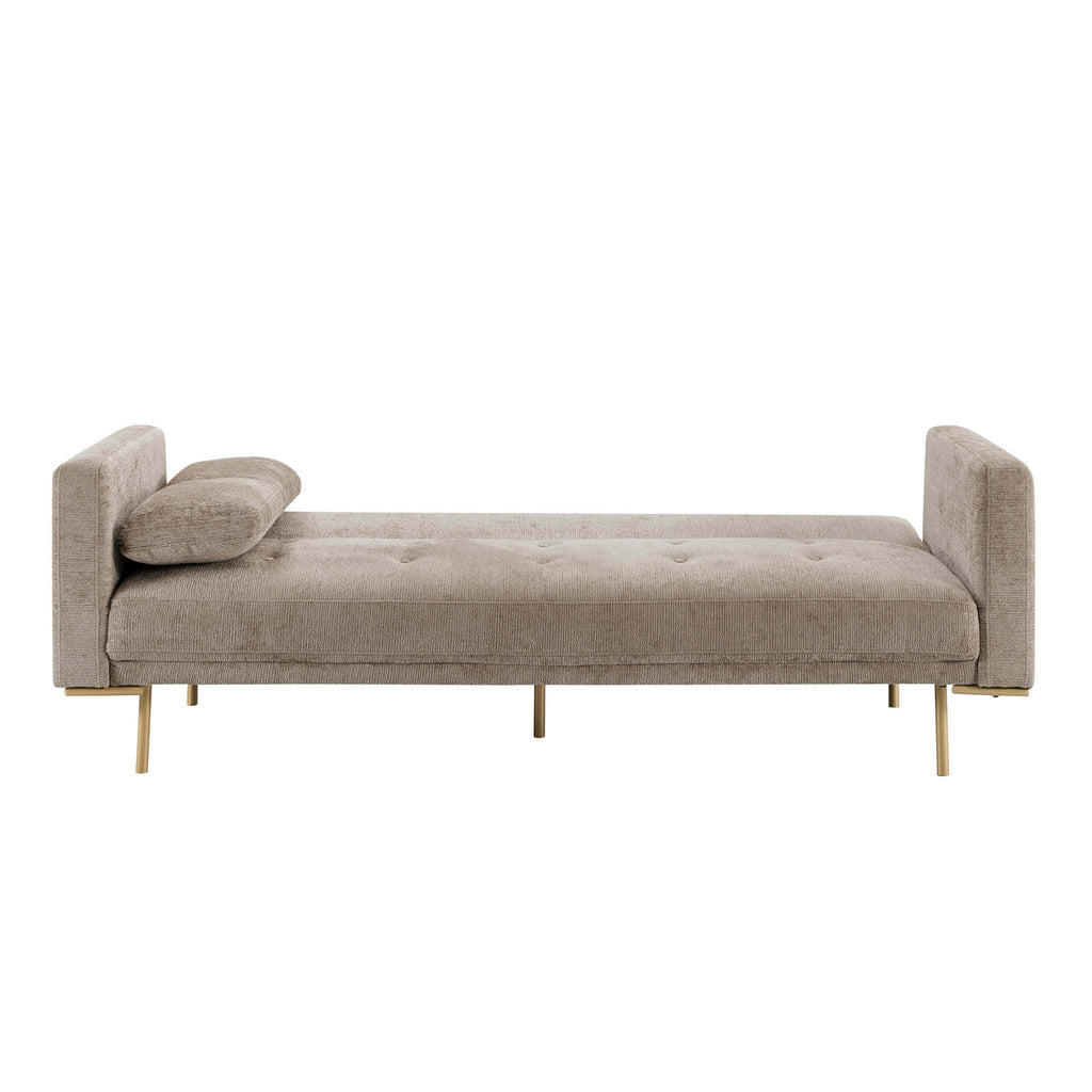 Dusklia - Hudson Click Clack Sofa Bed - Textured Mushroom