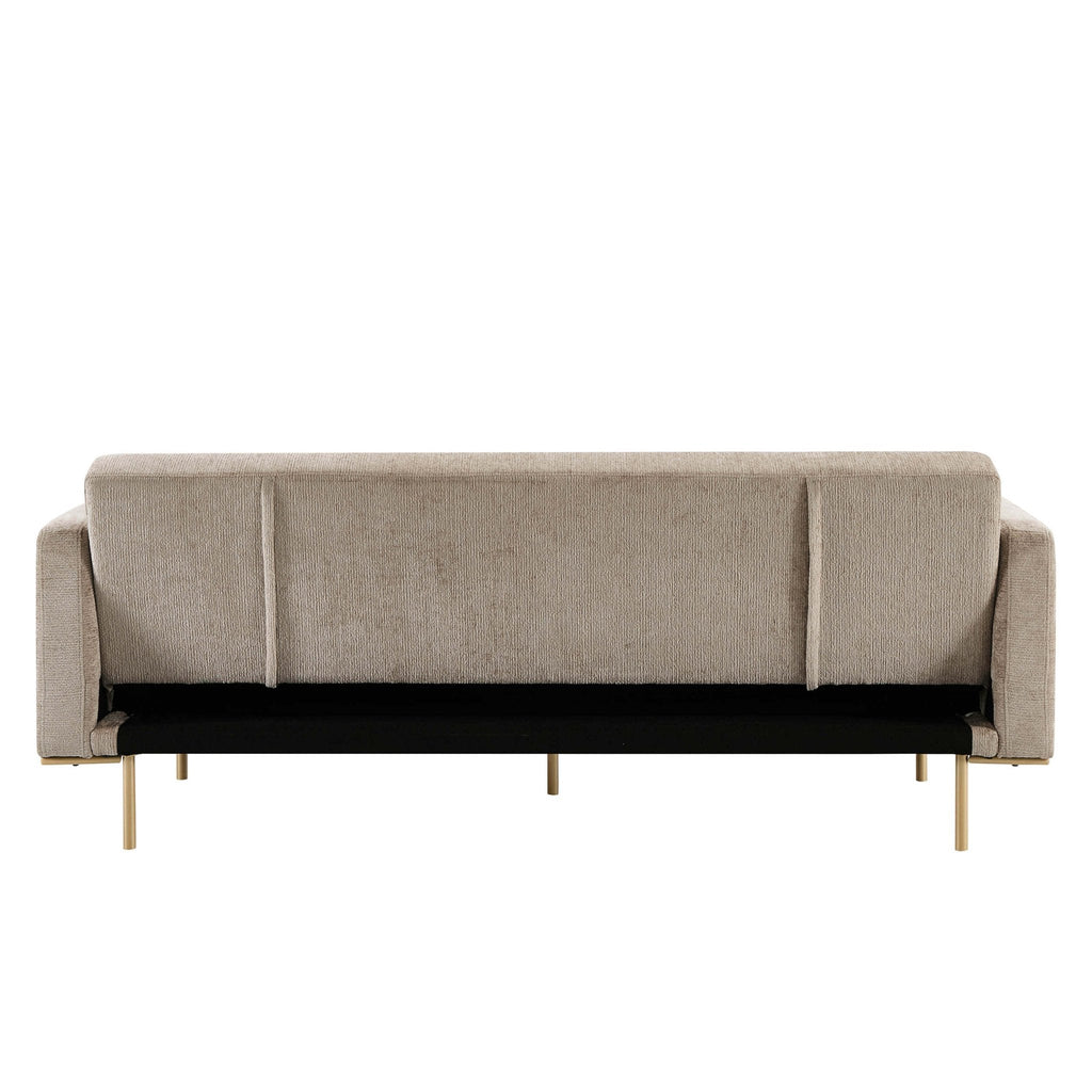 Dusklia - Hudson Click Clack Sofa Bed - Textured Mushroom