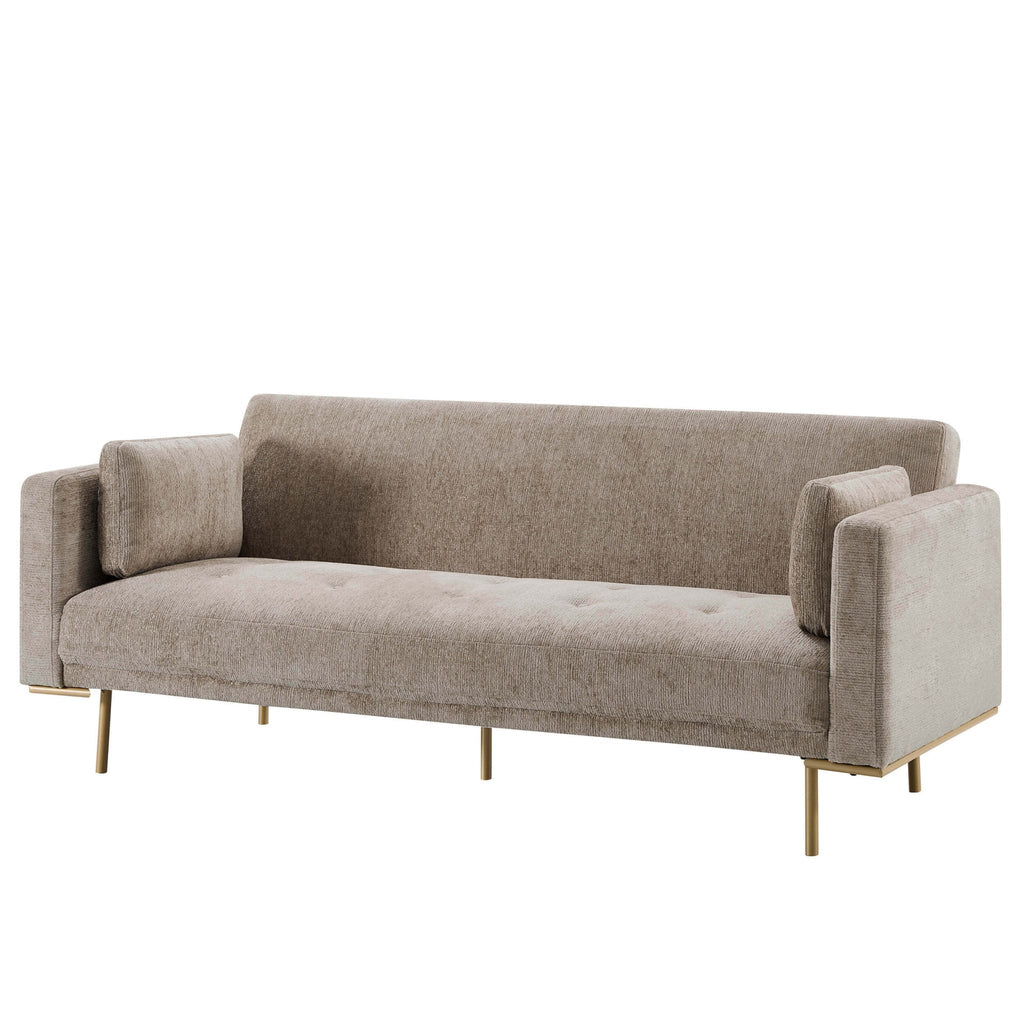Dusklia - Hudson Click Clack Sofa Bed - Textured Mushroom