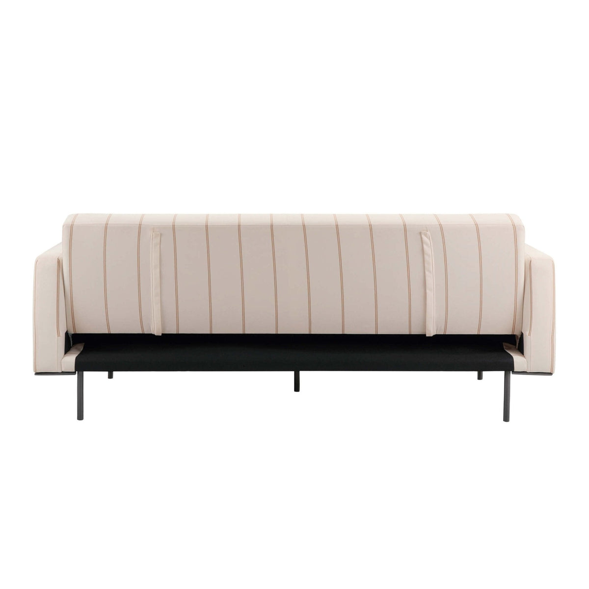 Dusklia - Hudson Click Clack Sofa Bed - Thin Natural Stripe