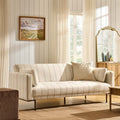 Dusklia - Hudson Click Clack Sofa Bed - Thin Natural Stripe