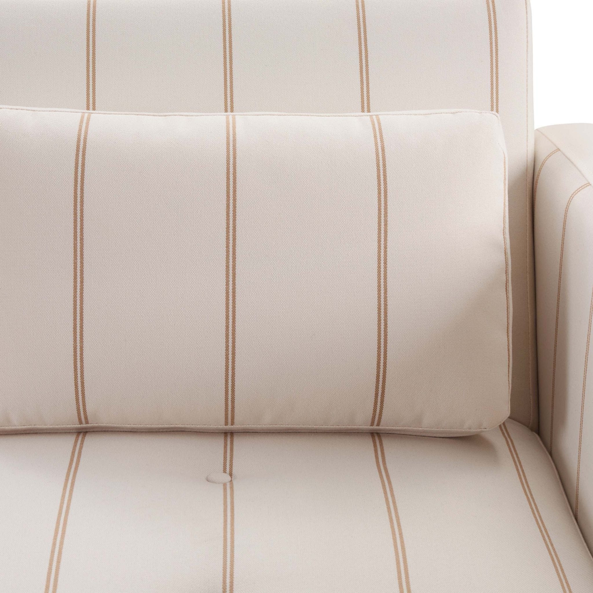 Dusklia - Hudson Click Clack Sofa Bed - Thin Natural Stripe