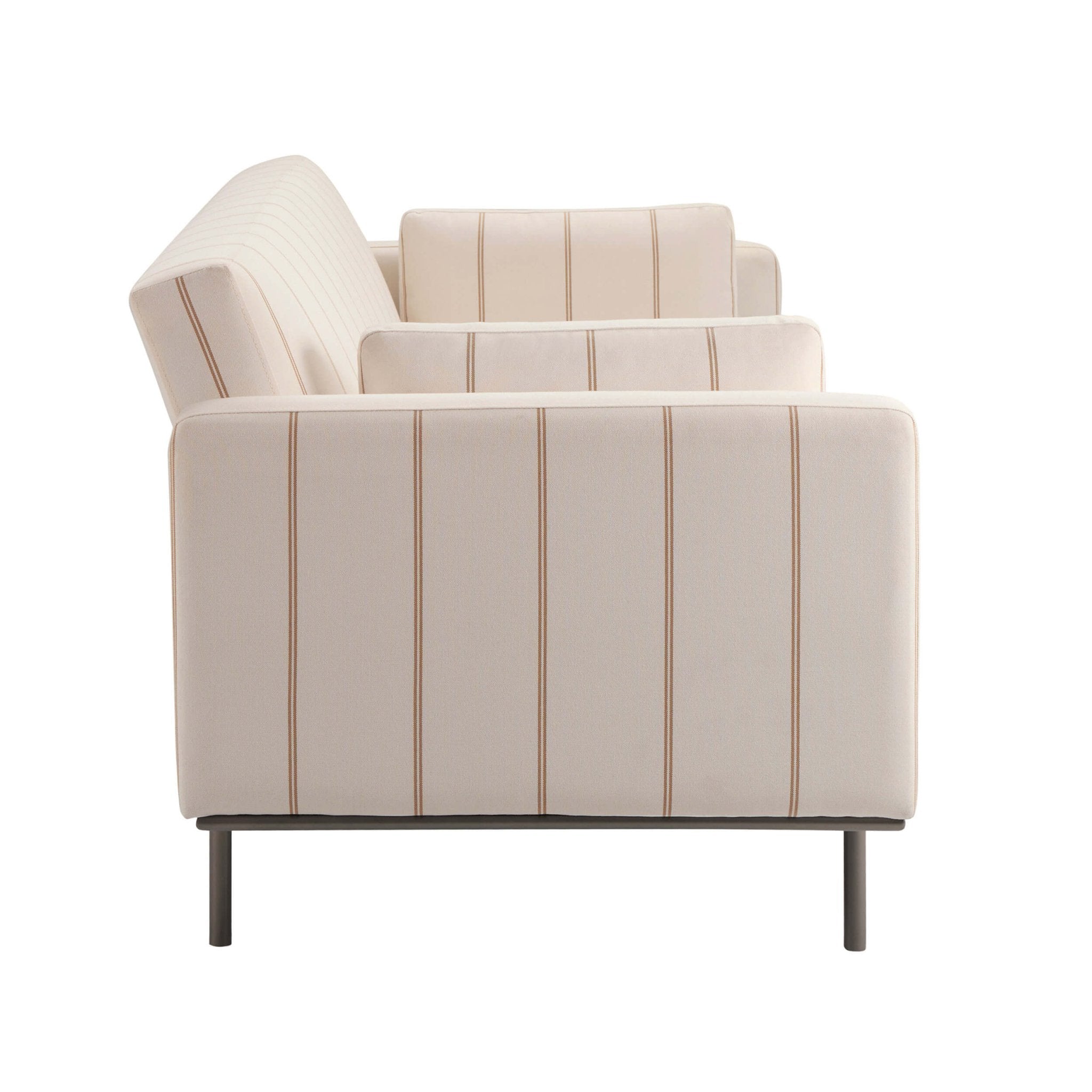 Dusklia - Hudson Click Clack Sofa Bed - Thin Natural Stripe