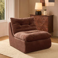 Dusklia - Immy Relaxed Accent Chair - Chenille Dark Rust