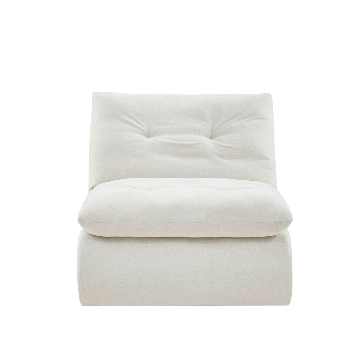Dusklia - Immy Relaxed Accent Chair - Chenille Ivory