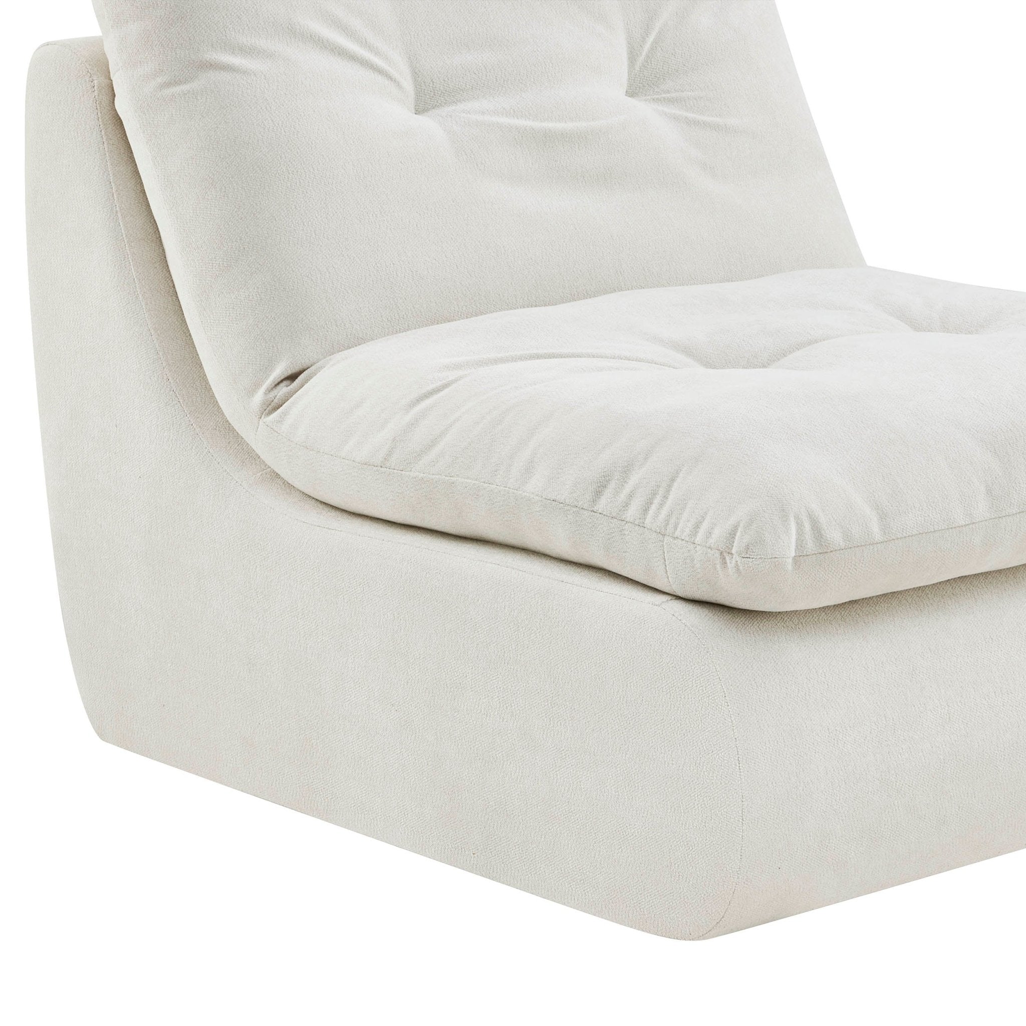 Dusklia - Immy Relaxed Accent Chair - Chenille Ivory