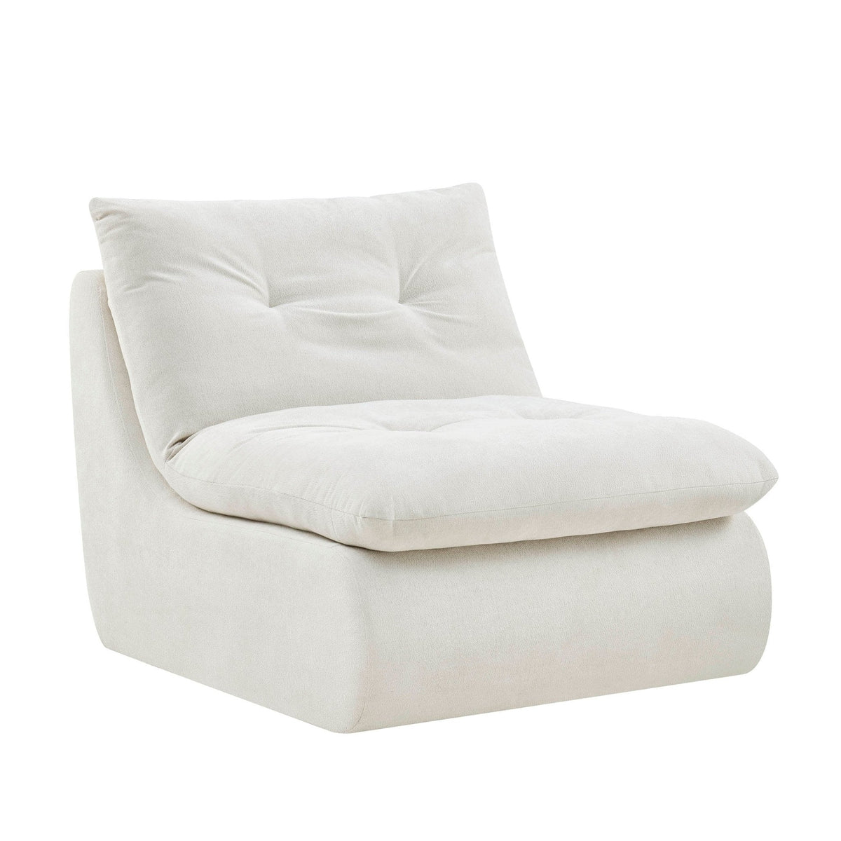 Dusklia - Immy Relaxed Accent Chair - Chenille Ivory