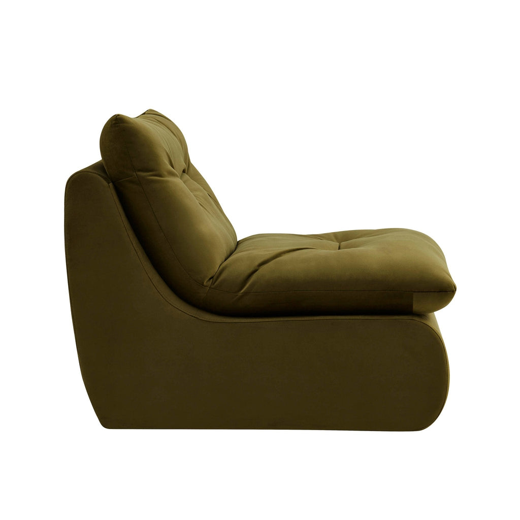 Dusklia - Immy Relaxed Accent Chair - Rich Green