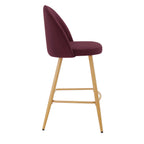 Dusklia - Iris Set Of 2 Barstools - Berry/Natural