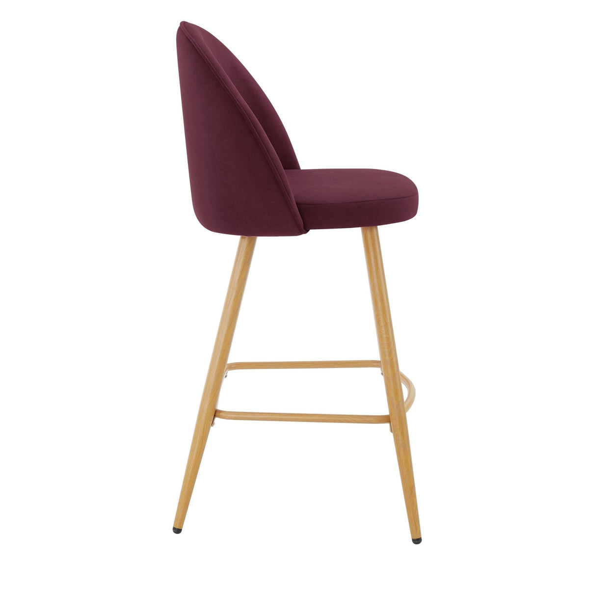 Dusklia - Iris Set Of 2 Barstools - Berry/Natural