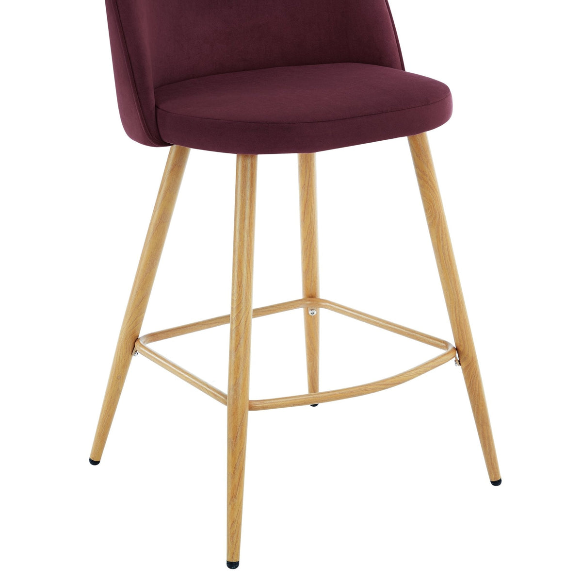 Dusklia - Iris Set Of 2 Barstools - Berry/Natural