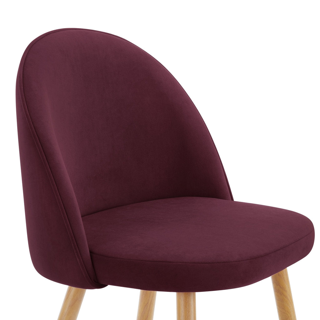 Dusklia - Iris Set Of 2 Barstools - Berry/Natural