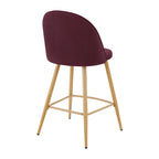 Dusklia - Iris Set Of 2 Barstools - Berry/Natural