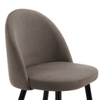 Dusklia - Iris Set Of 2 Barstools - Taupe/Black