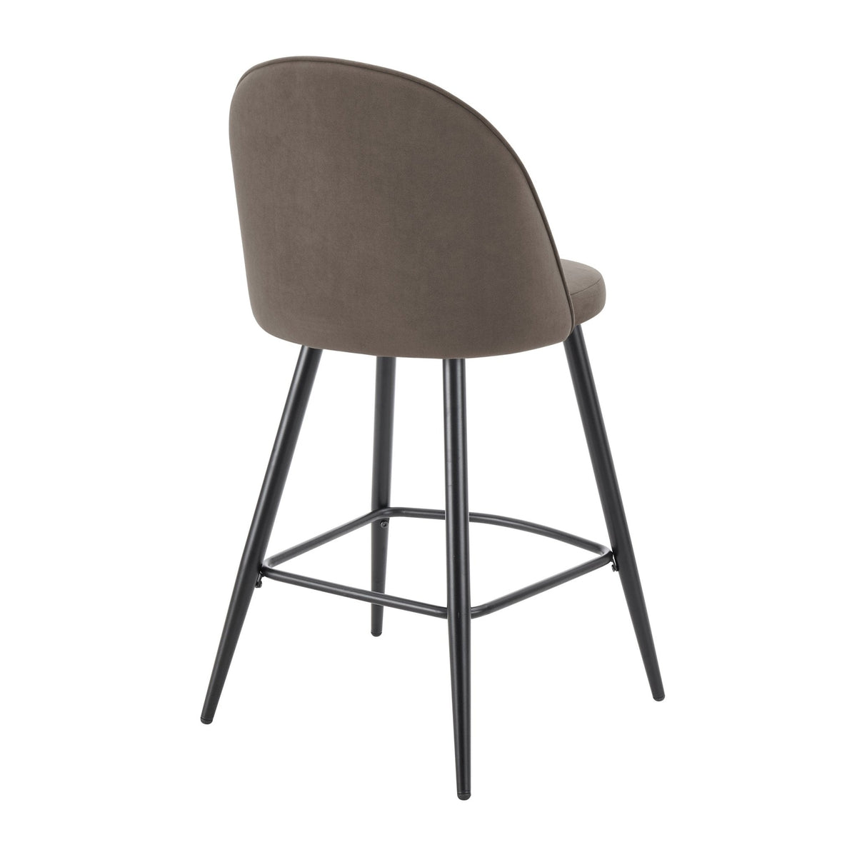 Dusklia - Iris Set Of 2 Barstools - Taupe/Black