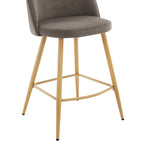 Dusklia - Iris Set of 2 Barstools - Taupe/Natural
