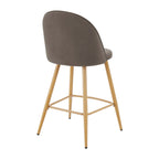 Dusklia - Iris Set of 2 Barstools - Taupe/Natural
