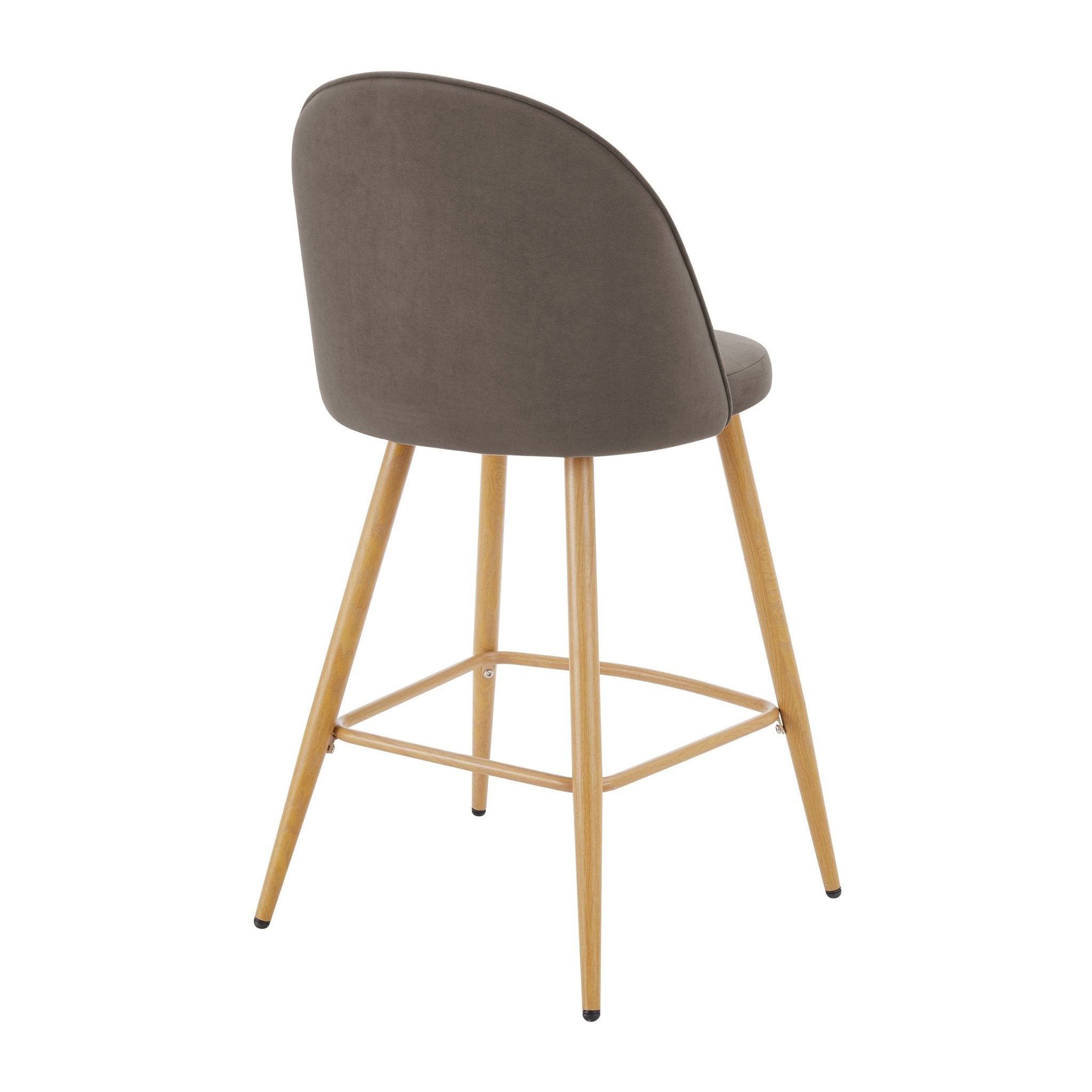 Dusklia - Iris Set of 2 Barstools - Taupe/Natural