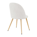 Dusklia - Iris Set Of 2 Dining Chairs - Boucle Ivory/Natural