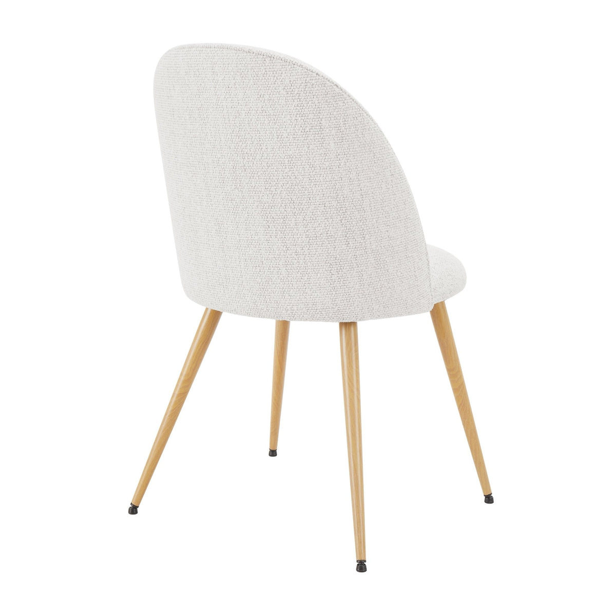 Dusklia - Iris Set Of 2 Dining Chairs - Boucle Ivory/Natural