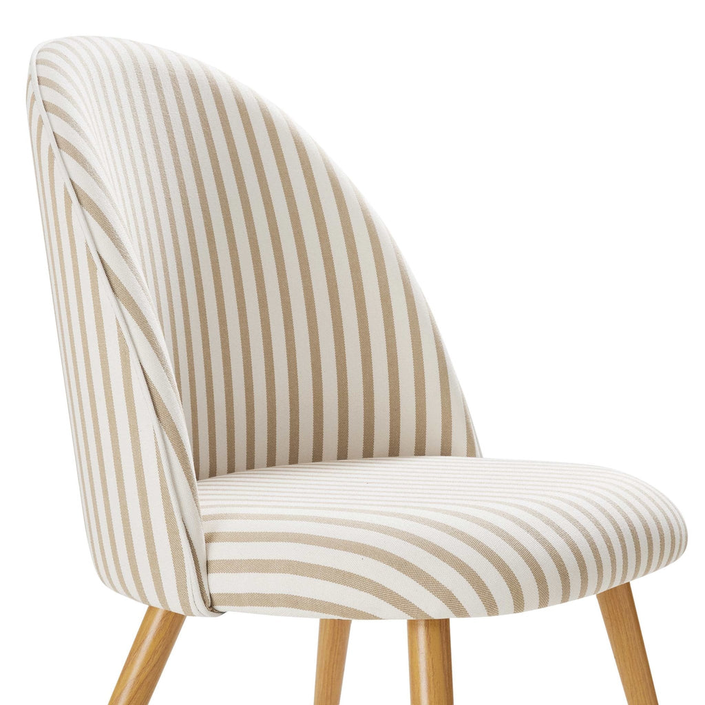Dusklia - Iris Set of 2 Dining Chairs - Natural Stripe