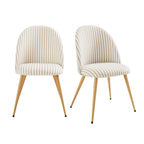 Dusklia - Iris Set of 2 Dining Chairs - Natural Stripe