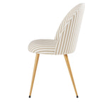 Dusklia - Iris Set of 2 Dining Chairs - Natural Stripe