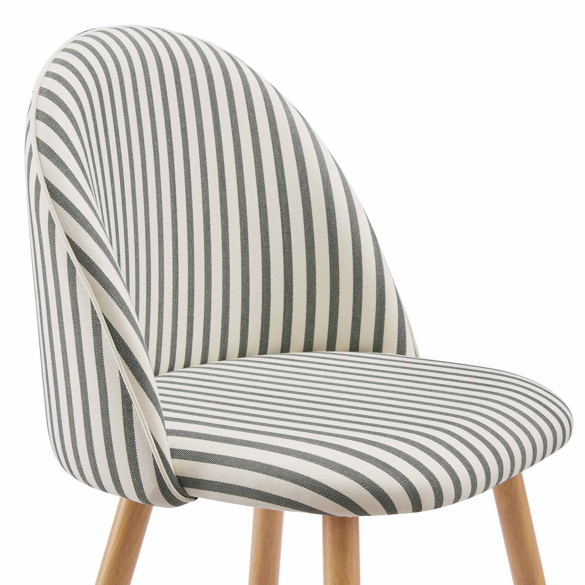 Dusklia - Iris Set of 2 Dining Chairs - Sage Stripe