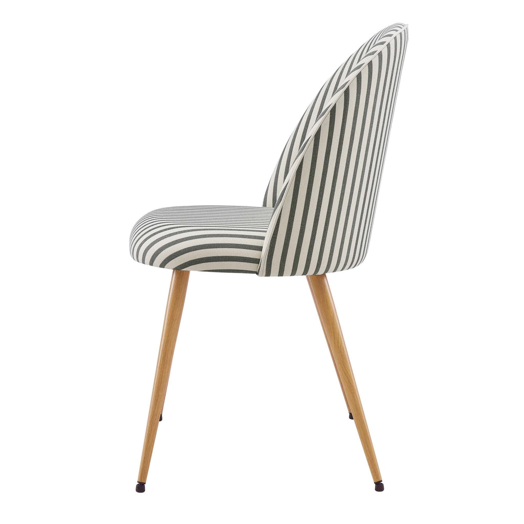 Dusklia - Iris Set of 2 Dining Chairs - Sage Stripe