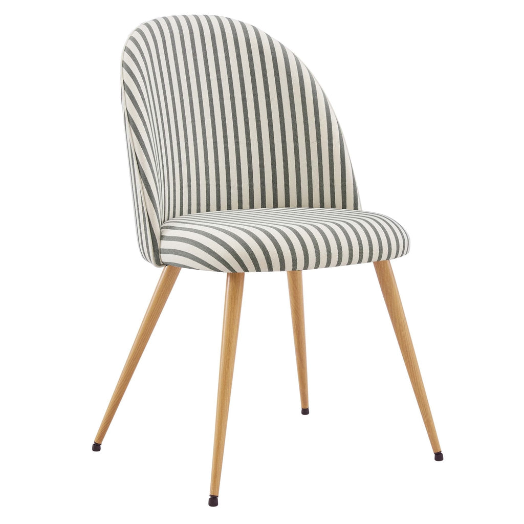 Dusklia - Iris Set of 2 Dining Chairs - Sage Stripe