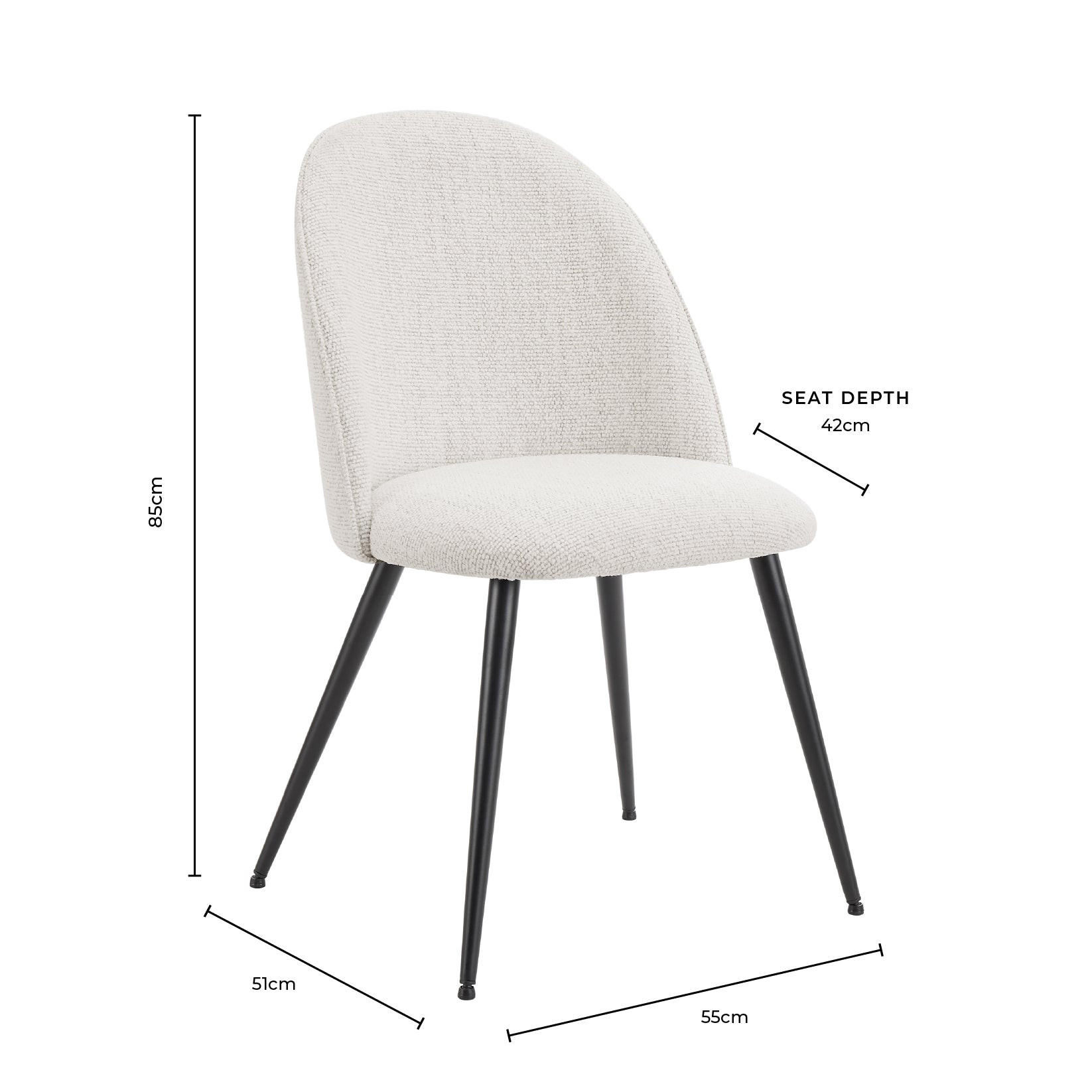 Dusklia - Iris Set of 2 Dining Chairs - Taupe