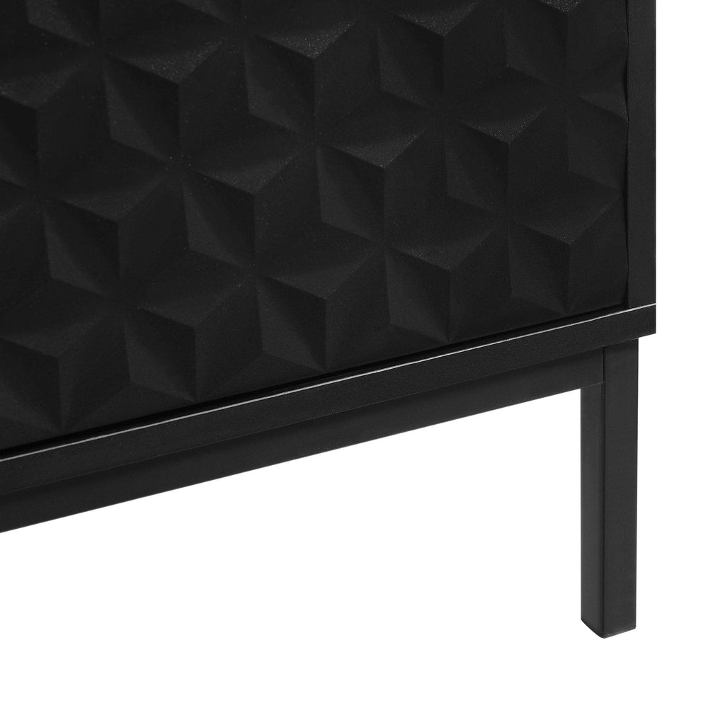 Dusklia - Isabella 3 Door Sideboard - Black