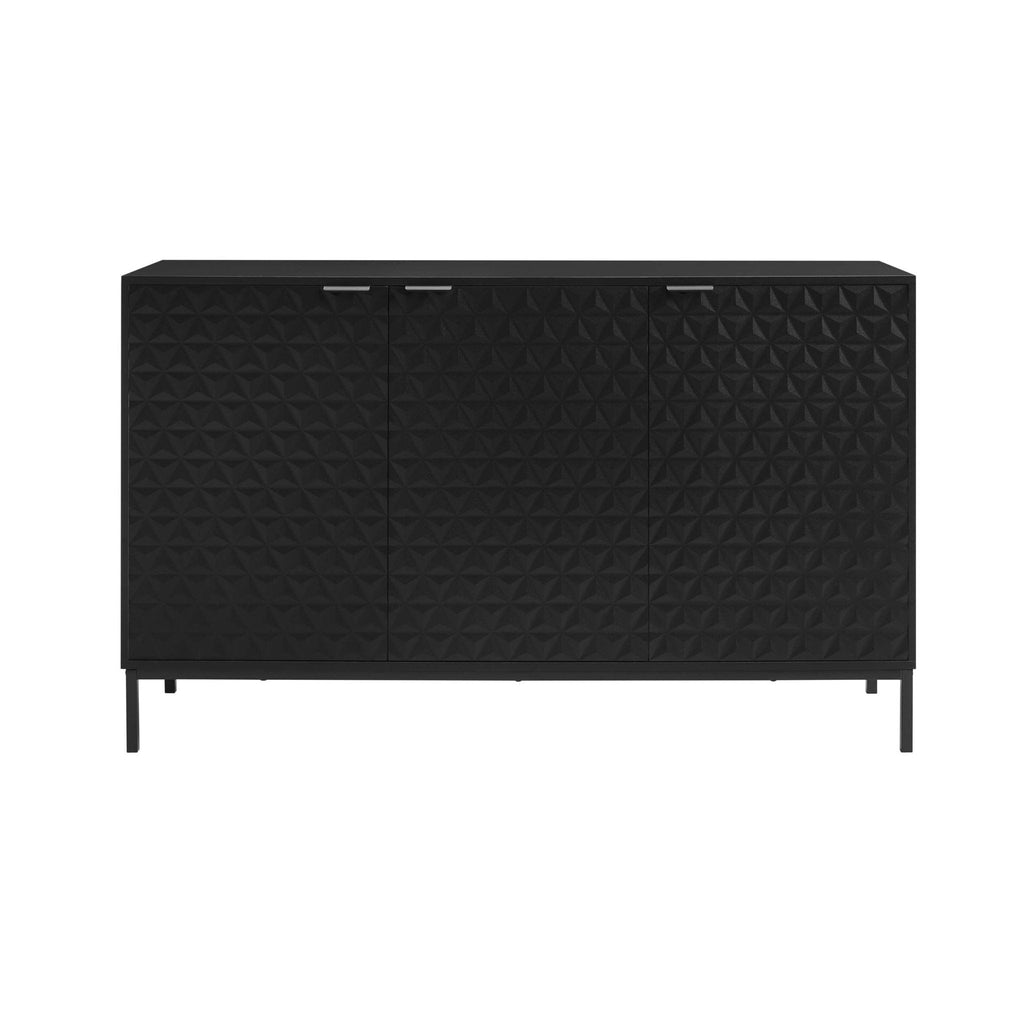 Dusklia - Isabella 3 Door Sideboard - Black