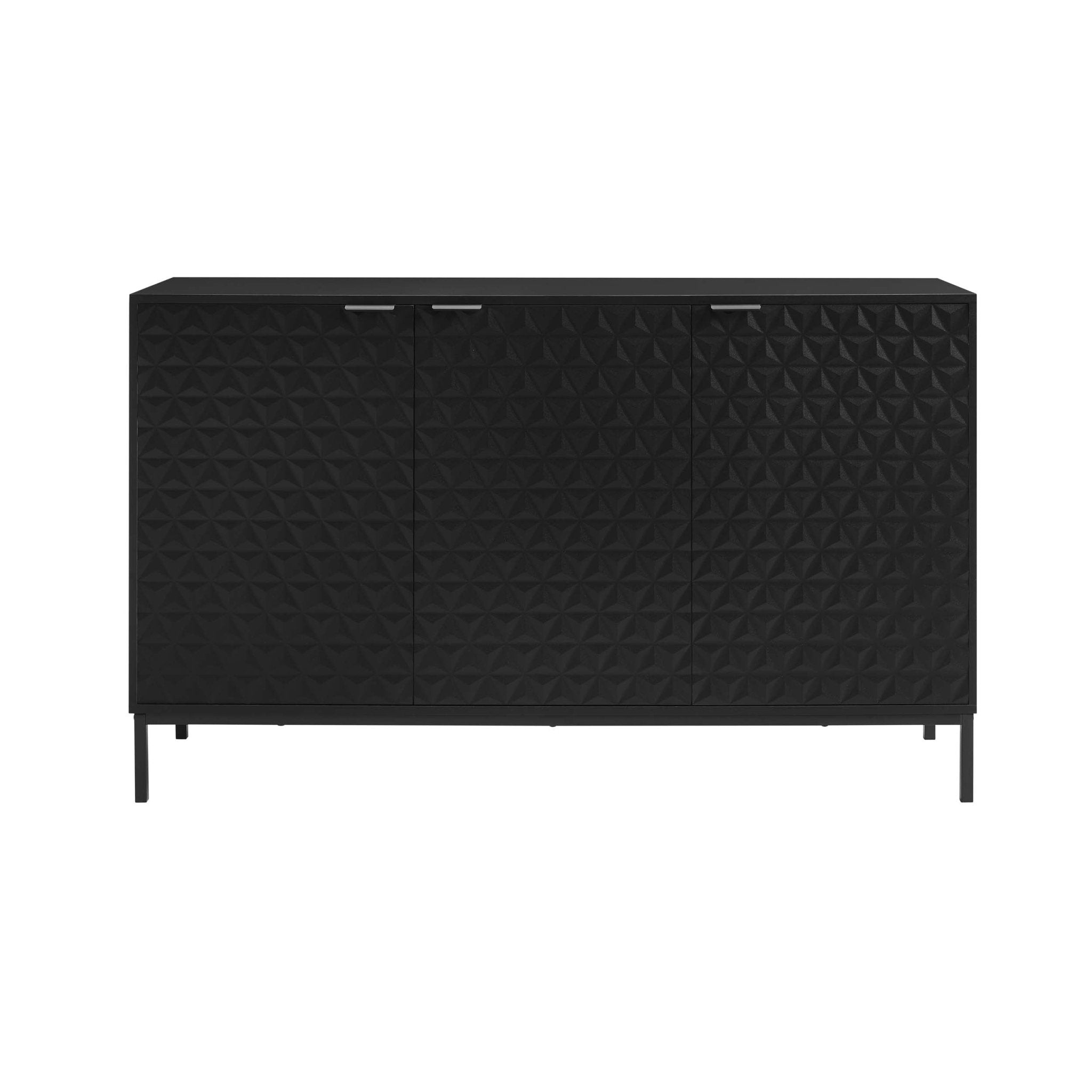 Dusklia - Isabella 3 Door Sideboard - Black