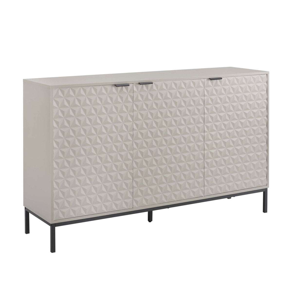 Dusklia - Isabella 3 Door Sideboard - Taupe