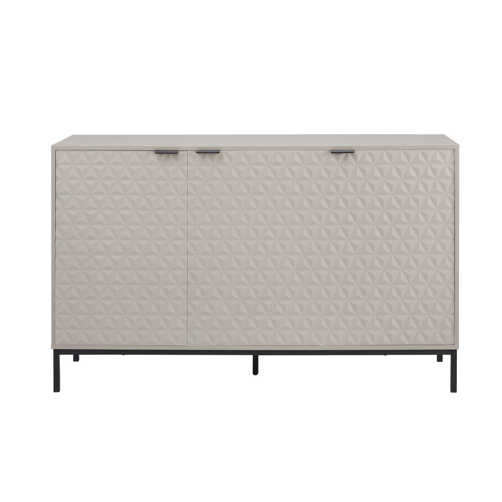 Dusklia - Isabella 3 Door Sideboard - Taupe