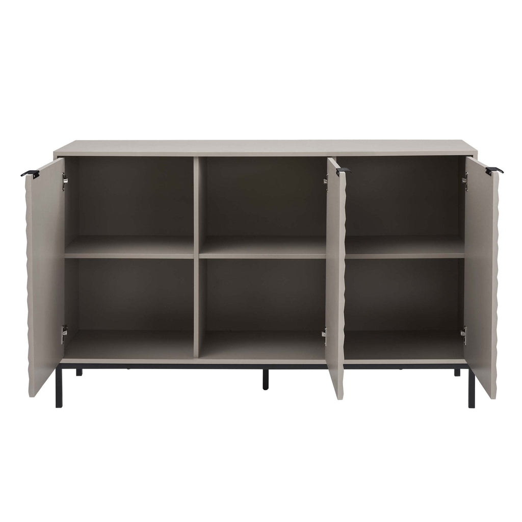Dusklia - Isabella 3 Door Sideboard - Taupe