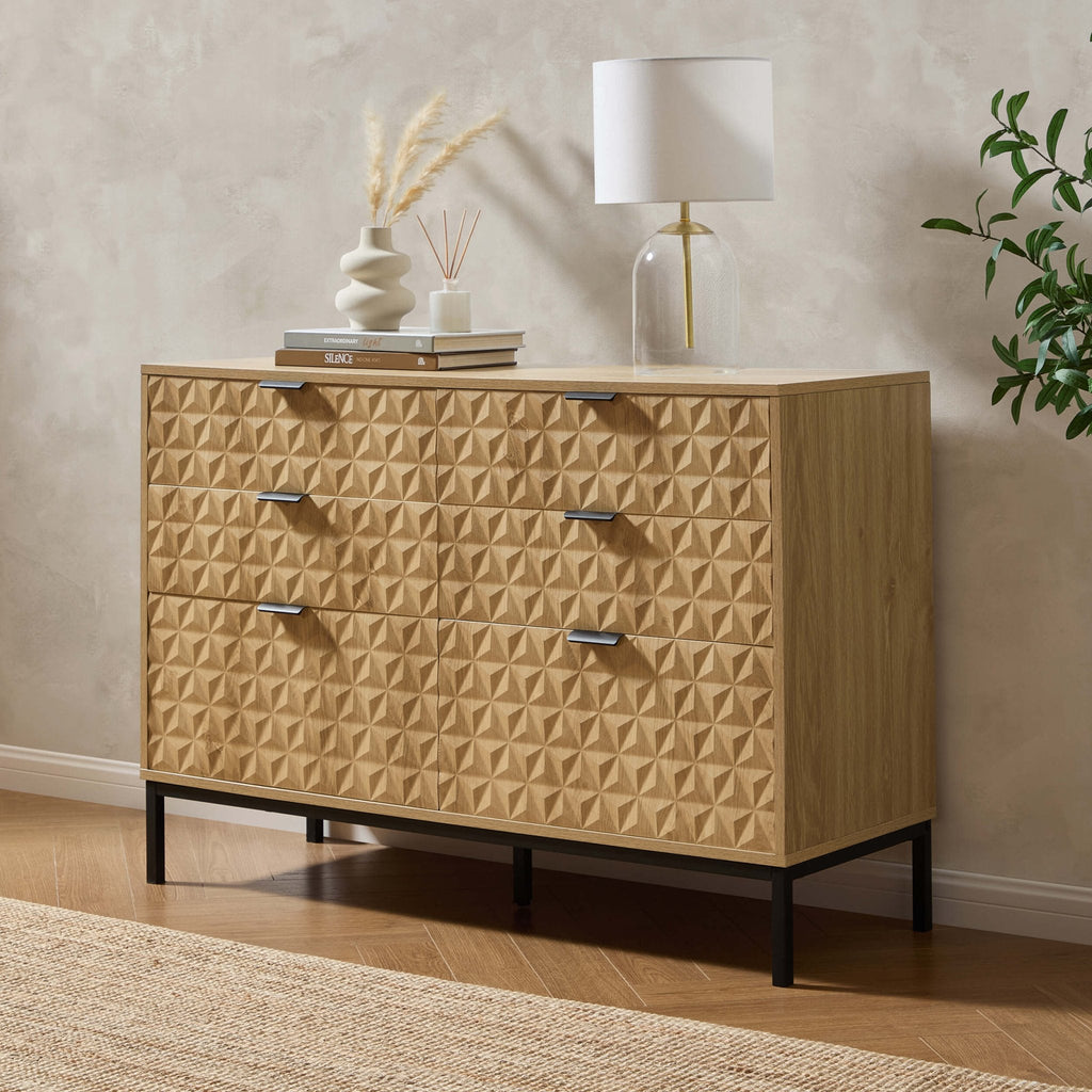 Dusklia - Isabella 6 Drawer Chest - Light Wood