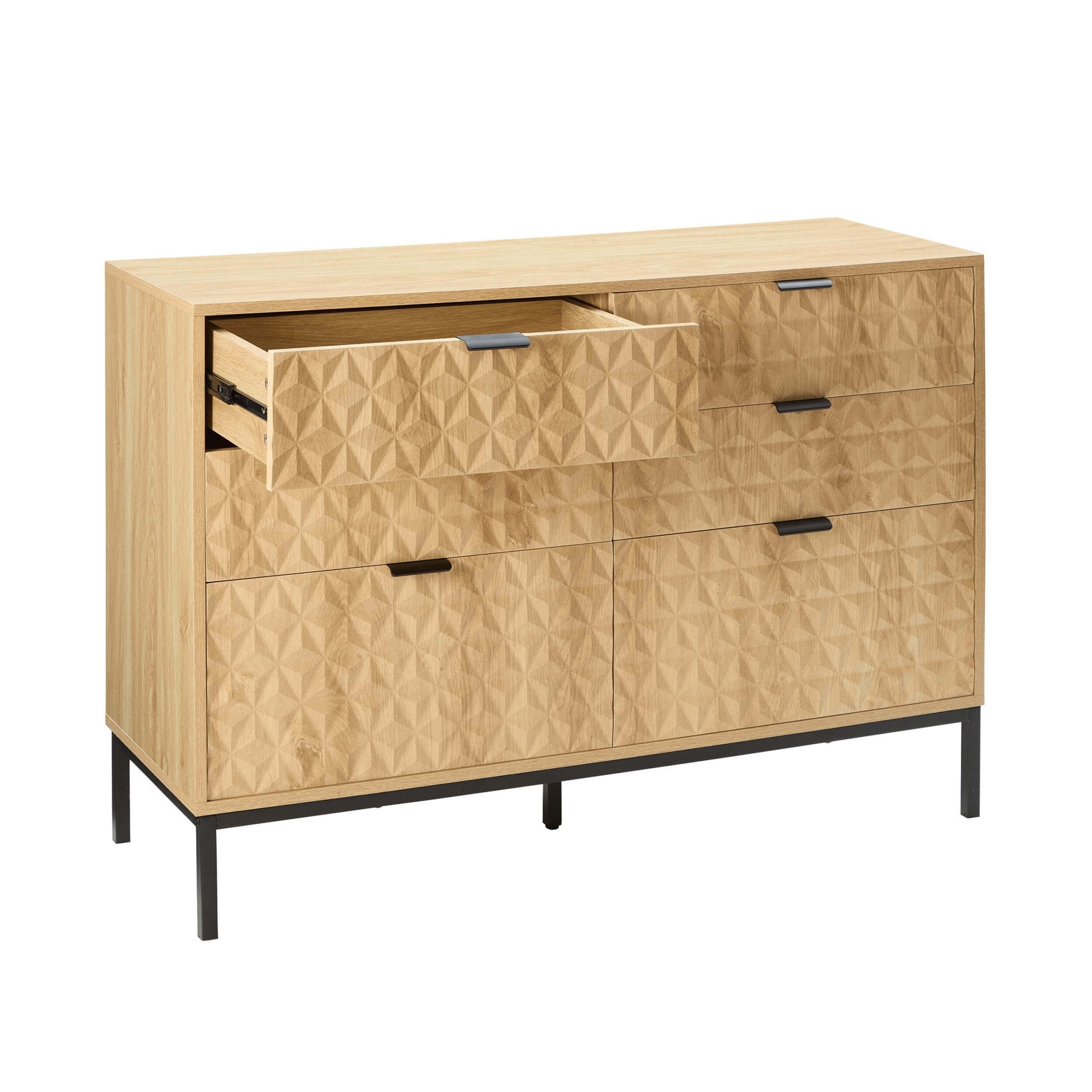 Dusklia - Isabella 6 Drawer Chest - Light Wood