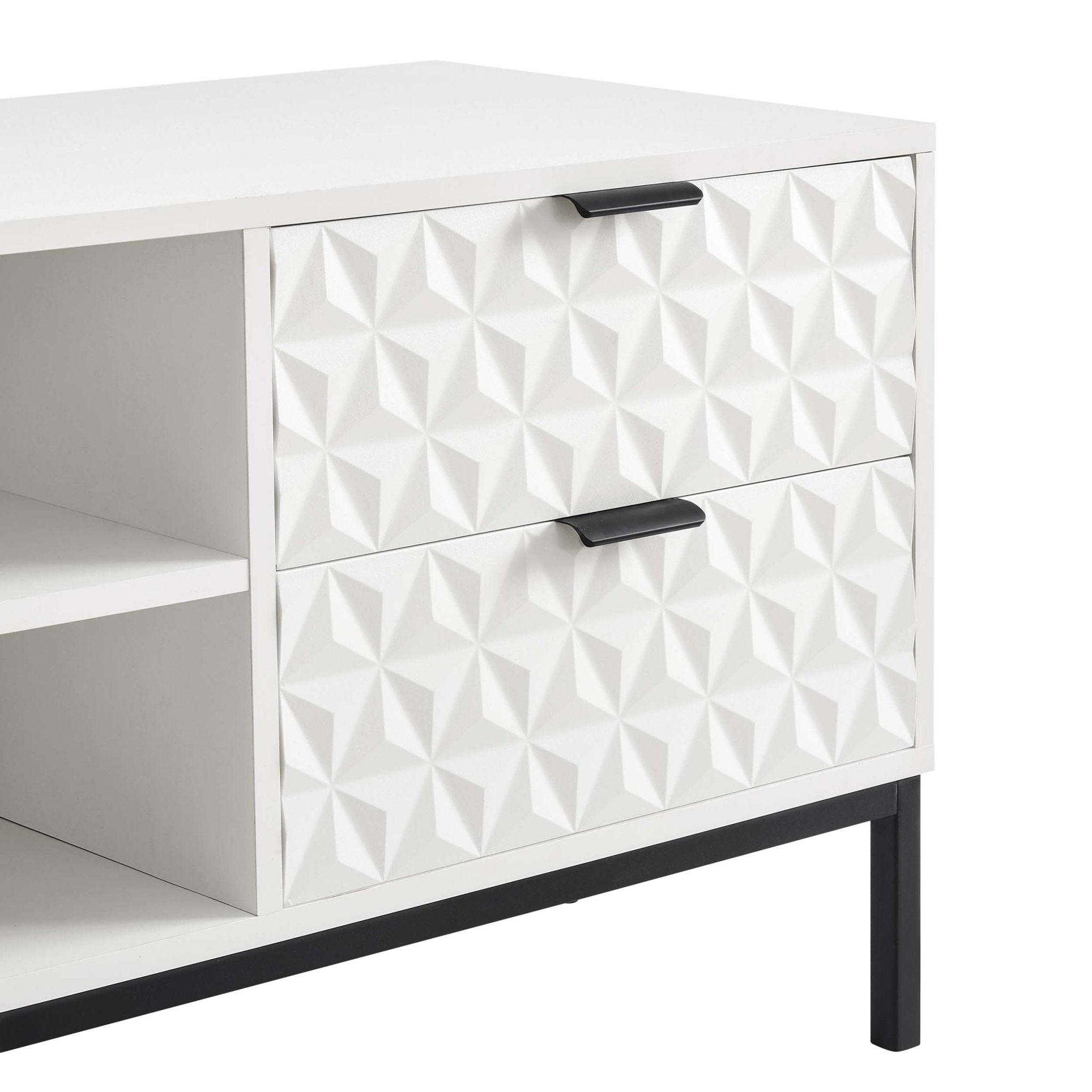 Dusklia - Isabella TV Unit  for TVs up to 60- White