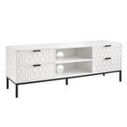 Dusklia - Isabella TV Unit  for TVs up to 60- White