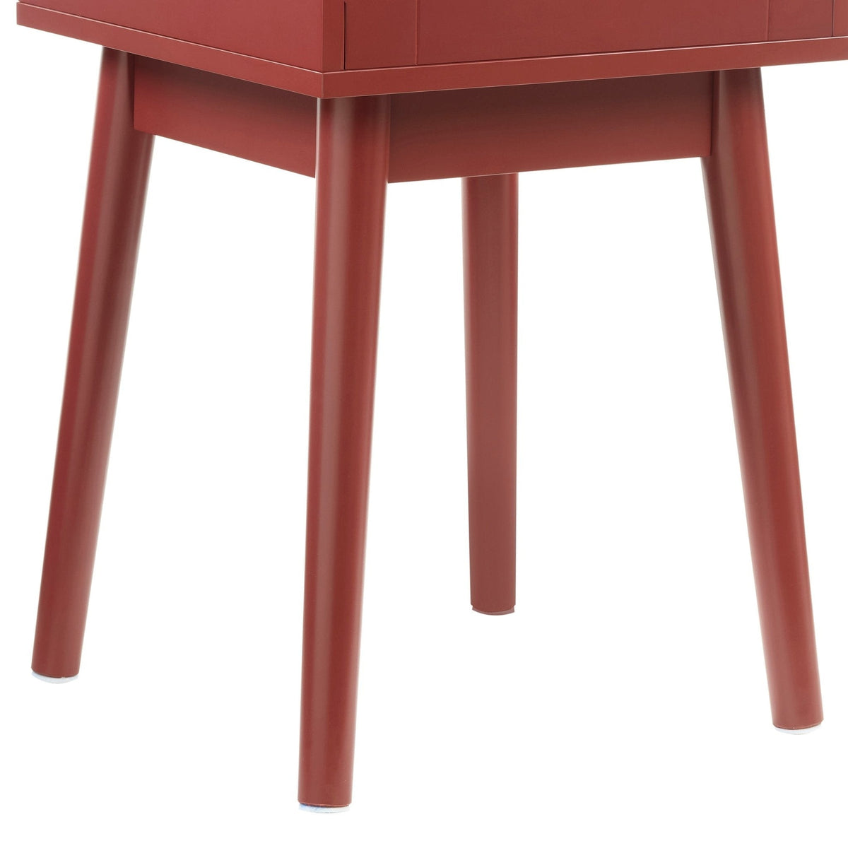 Dusklia - Isla 1 Drawer Nightstand - Burnt Red