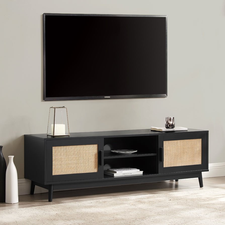 Dusklia - Isla TV Unit for TVs up to 60- Black