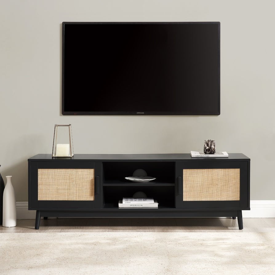 Dusklia - Isla TV Unit for TVs up to 60- Black