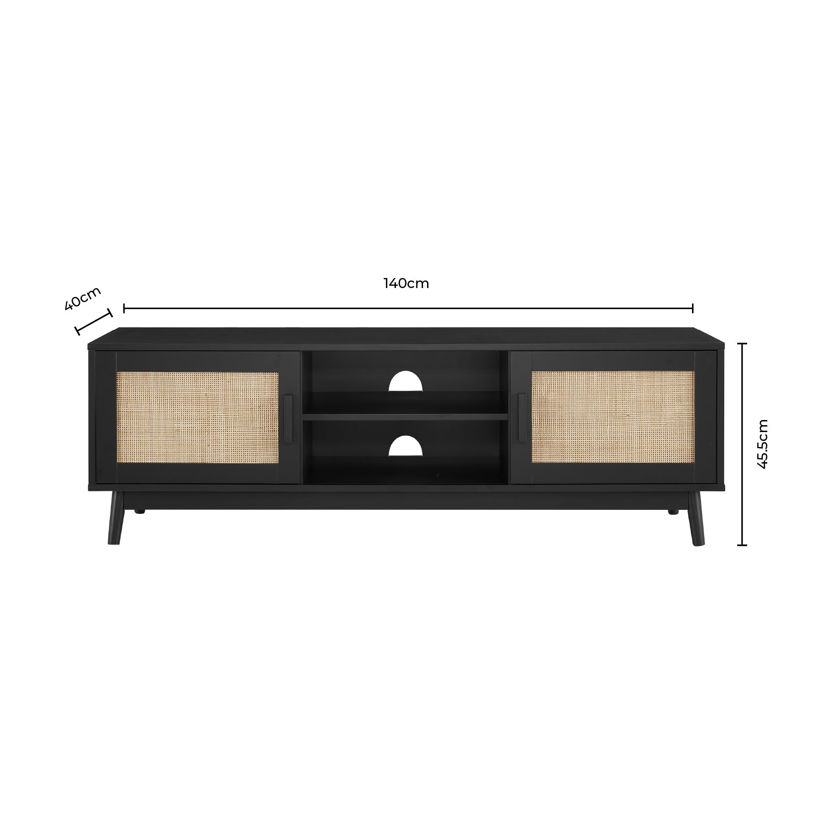 Dusklia - Isla TV Unit for TVs up to 60- Taupe