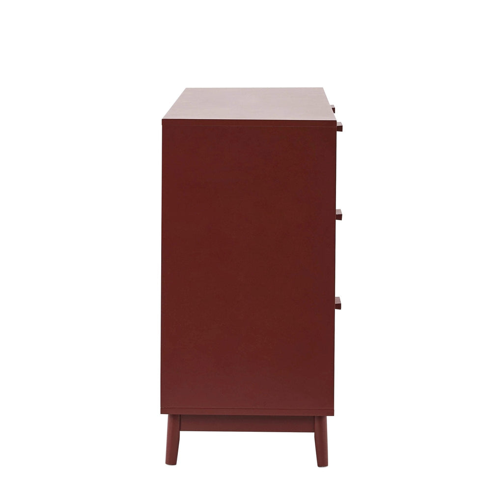 Dusklia - Isla 6 Drawer Chest - Burnt Red